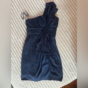 Formal BCBG one shoulder mini dress